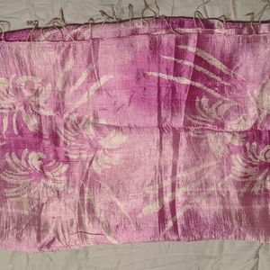 Elegant long Scarf-  Silk Crepe Fabric